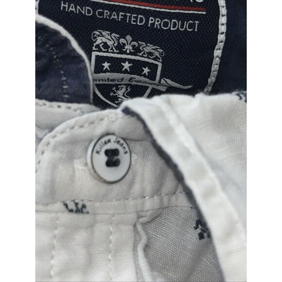 Killer Jeans XXL White Button Down Men’s Casual Shirt Slim Fit Designer - Picture 6 of 9